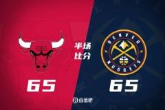 半场数据：威少12分5助攻，科比-怀特24分，掘金与公牛65-65战平