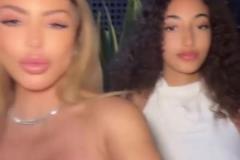 皮蓬前妻与女儿合拍视频，女儿的颜值也很高啊！