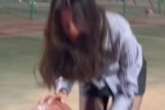实际证明 黑丝短裙并不会影响控球