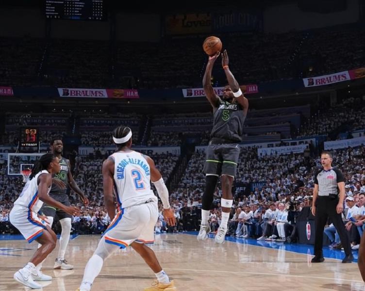 NBA西决G2：森林狼 vs 雷霆 比分预测（5月23日）双塔体系遇强敌遭压制